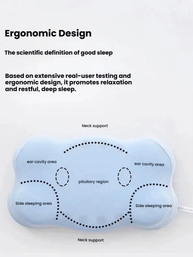 Knitted Magnetic Pillow High Elastic Neck Protection Slow Rebound Therapy Sleep Physiotherapy Pillow for Hotel Home Bed