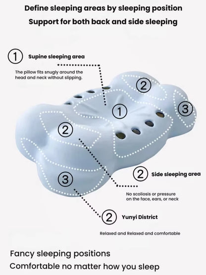 Knitted Magnetic Pillow High Elastic Neck Protection Slow Rebound Therapy Sleep Physiotherapy Pillow for Hotel Home Bed